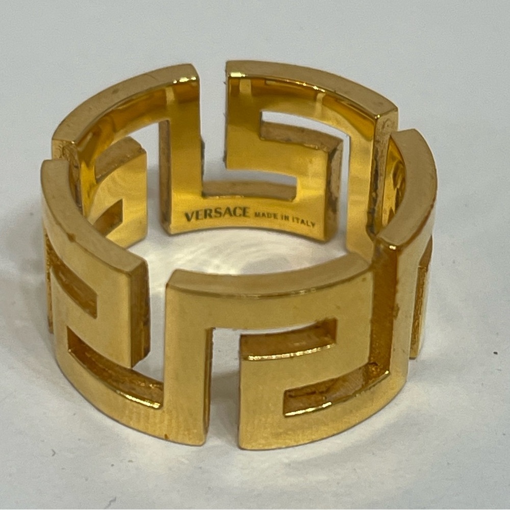 Versace Greek Key Design Ring - Picture 4 of 6